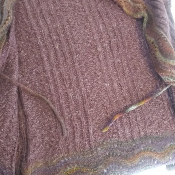 Royal Robbins women's size L burgundy multicolored cardigan sweater - Picture 11 of 14